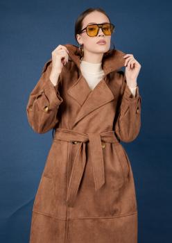 LAVİNİA SCUBA SÜET TRENÇ  CAMEL LAVİNİA SCUBA SÜET TRENÇ  CAMEL