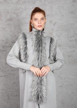 KÜRK DETAYLI KAP GRİ KÜRK DETAYLI KAP GRİ