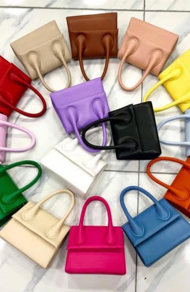 Renkli Mini Çanta  Pembe ES0023 satın al