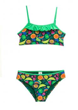 Starinci Çocuk Bikini Takımı Yaz Meyveleri Yeşil