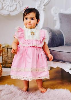 Kız Bebek Elbise Pembe AK0014